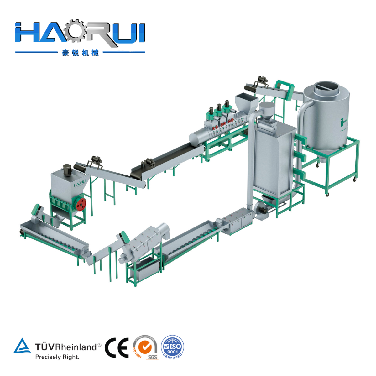 良い価格300-3000kg/h pp PEフィルム織物洗浄ラインプラスチックリサイクル用