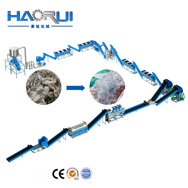 recyclingmachine voor plastic PET-flessen